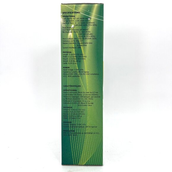 Adesso NuScan 2100 Long Range Handheld CCD Barcode Scanner Windows Mac USB Cable - Picture 14 of 16